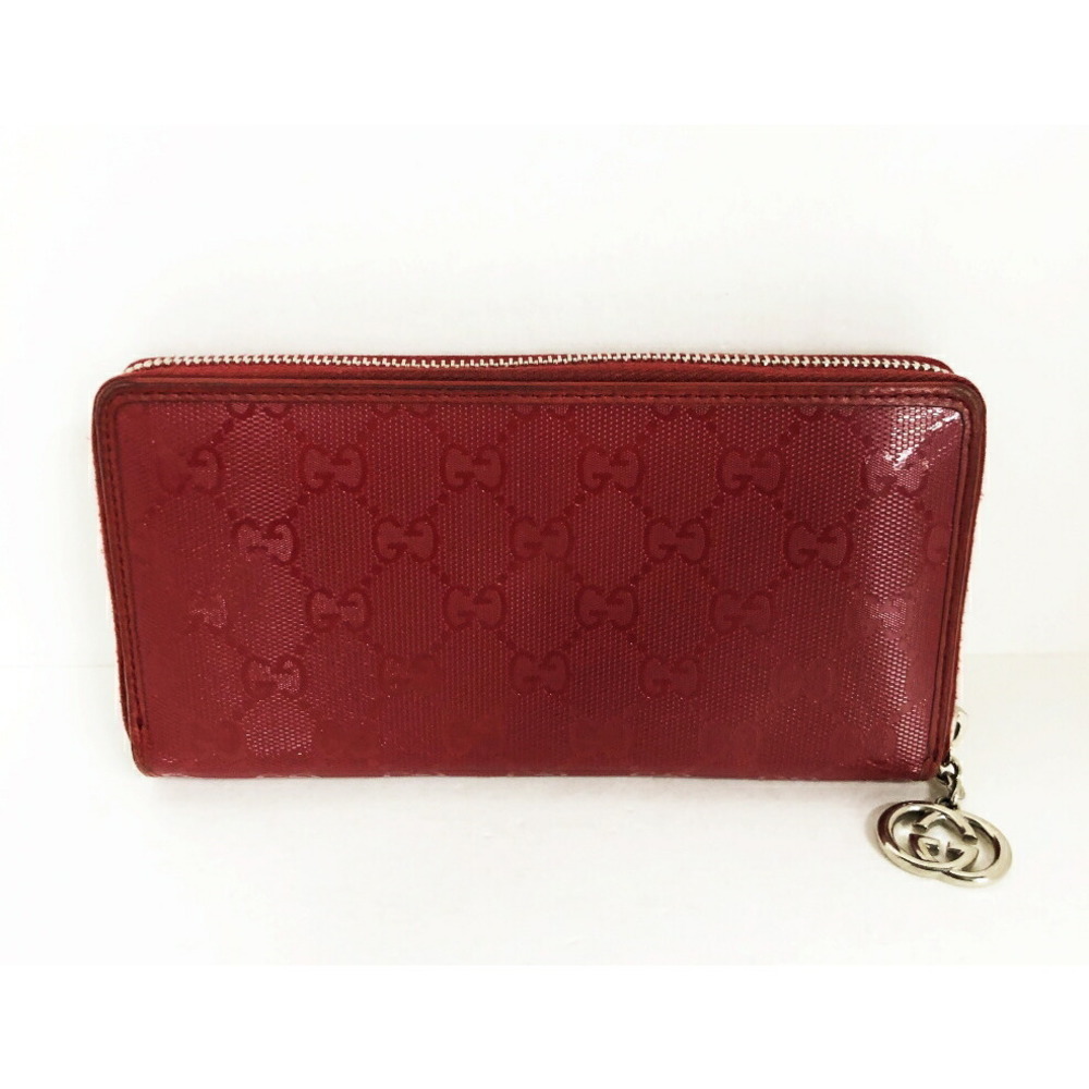 Gucci Gg Implement Zippy Wallet Wine Red - image 1